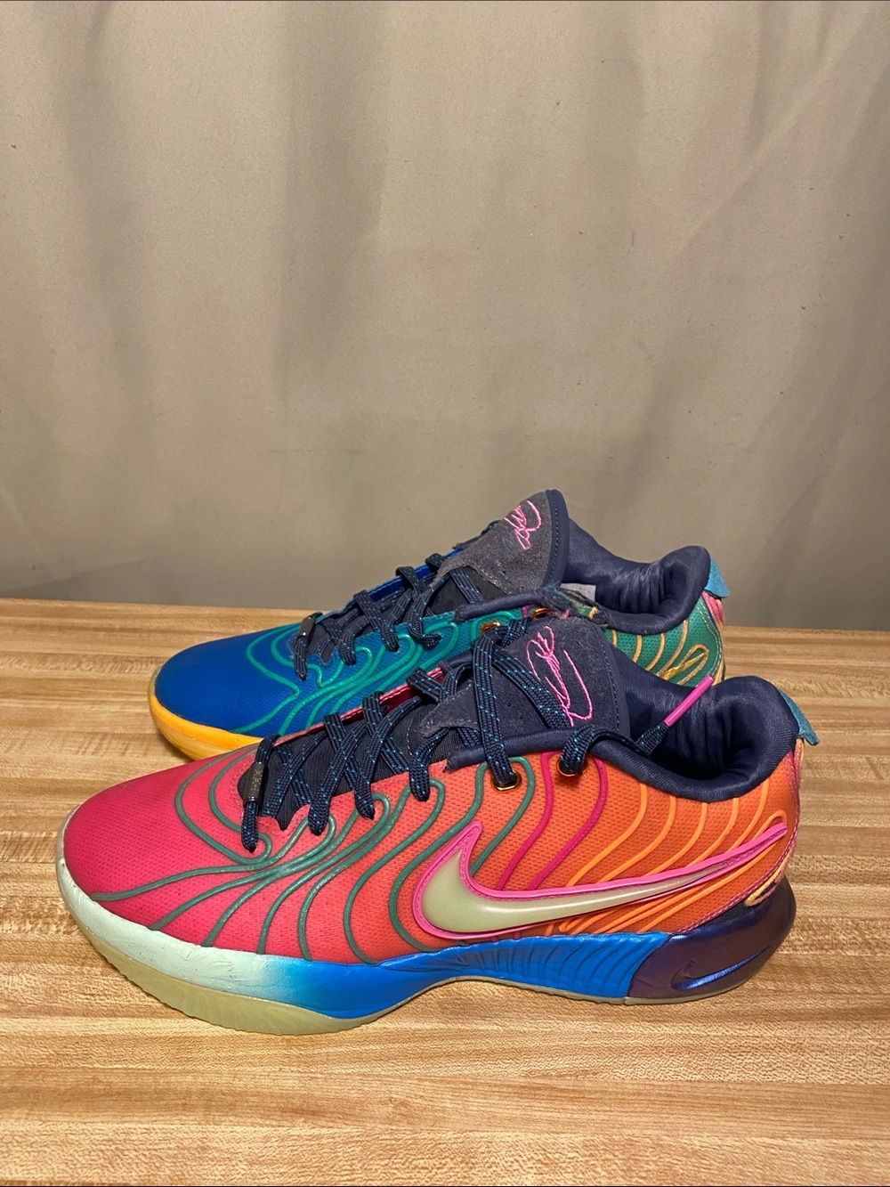 Nike Air Zoom LeBron XXI 21 Optimism Muti-Color Basketball Shoes Mens 8.5